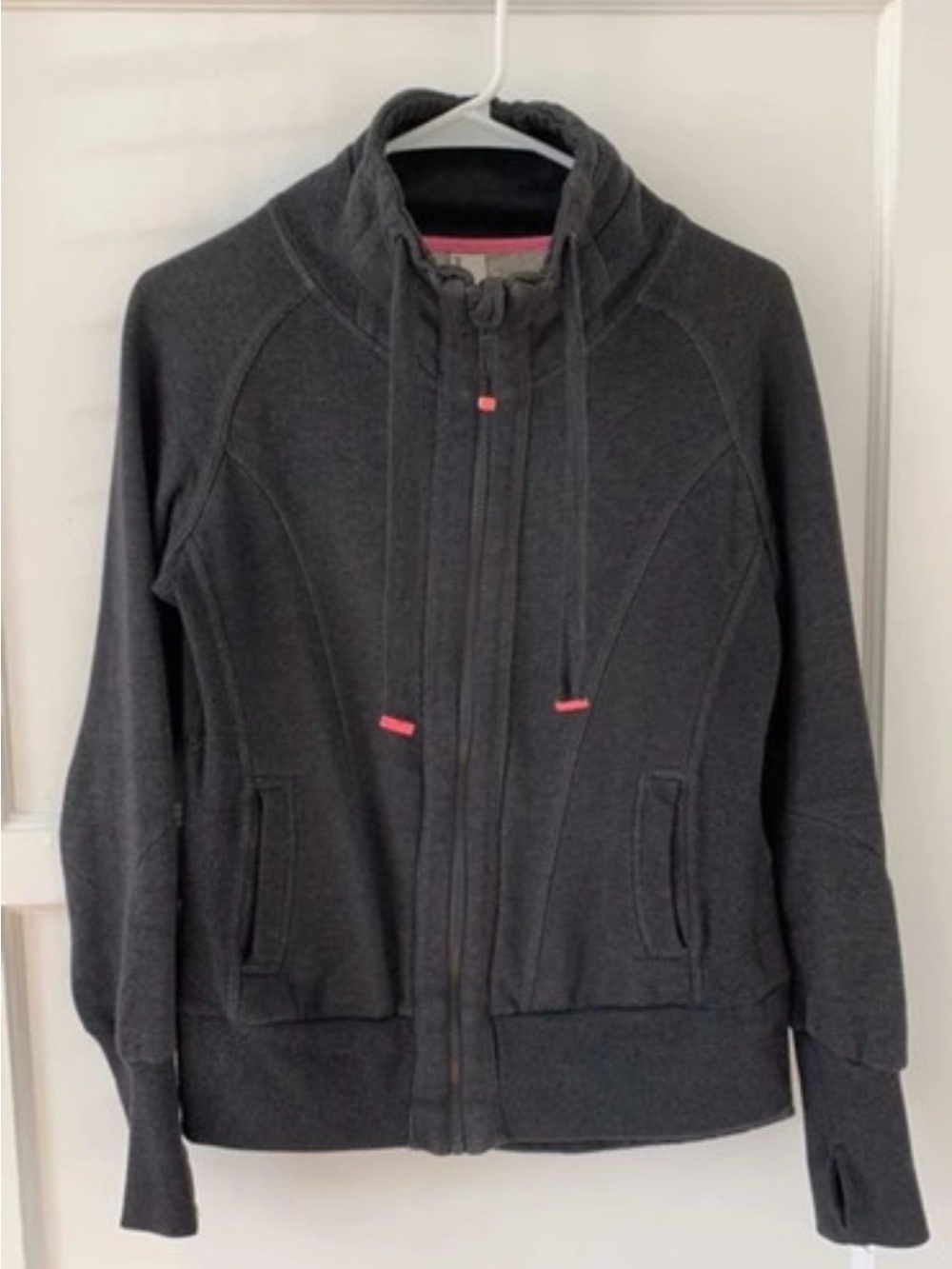 Women's Charcoal Zip-Up Hoodie Jacket